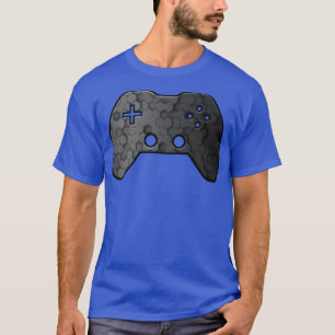 T-shirt Jeu de jeu géométrique noir Gamepad Abstrait, poin
