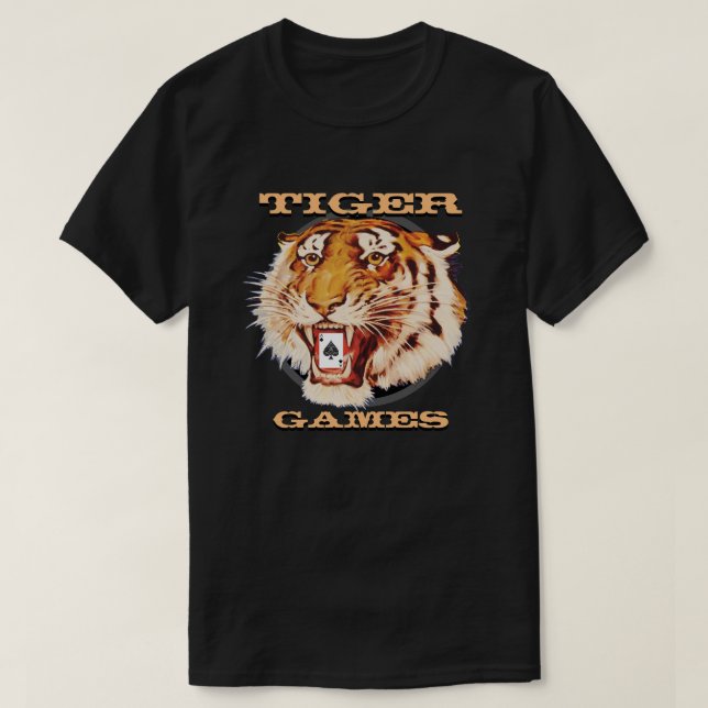 T-shirt Jeu de jeux de tigre (Design devant)