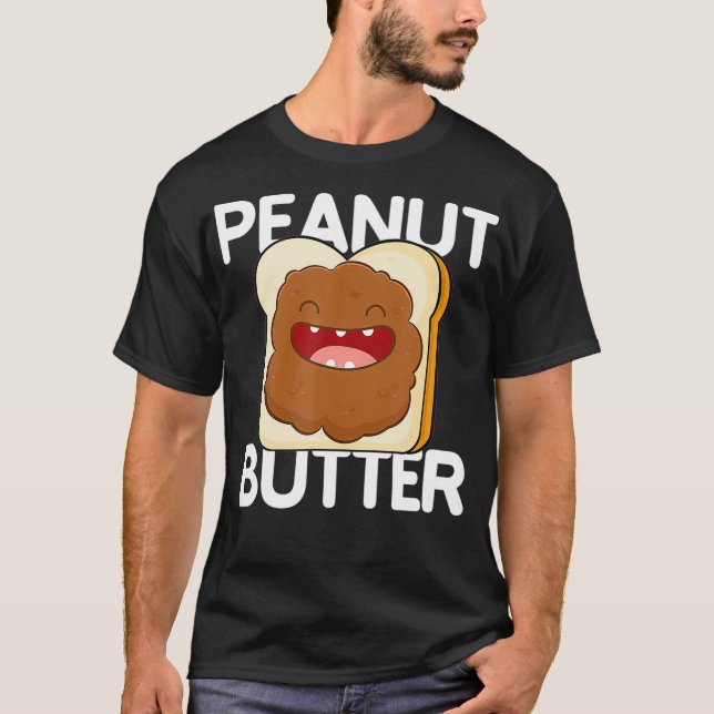 T-shirt Jeu de jumelage au beurre d'arachide avec cadeau à (Devant)