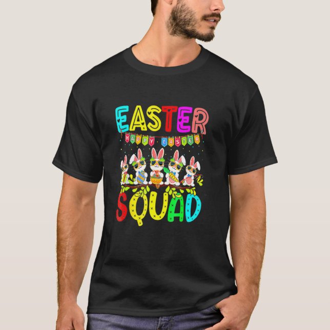 T-shirt Jeu de jumelage de la famille de chasse aux oeufs  (Devant)