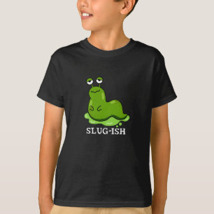 T-shirt Jeu de luge Funny Sluggish Slug Pun Dark BG