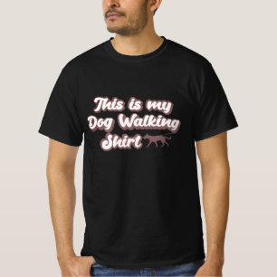 T-shirt Jeu de marche de chien avec notre Drôle Black Chie