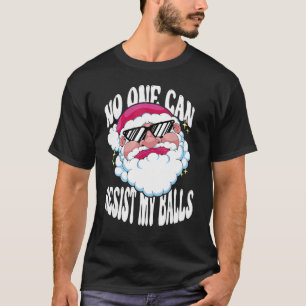 T-shirt Jeu de Noël Adultes Père Noël Personne Ne Peut Rés