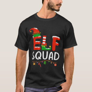 T-shirt Jeu de Noël de famille des elfes