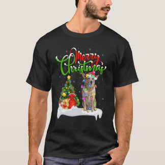 T-shirt Jeu de Noël Eclairage Correspondance Père Noël Aus