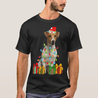T-shirt Jeu de Noël Jack Russell Terrier Chien Lumières de