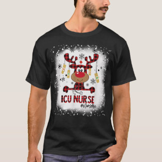 T-shirt Jeu de Noël Joyeux pyjama de Noël Bleached ICU Nur