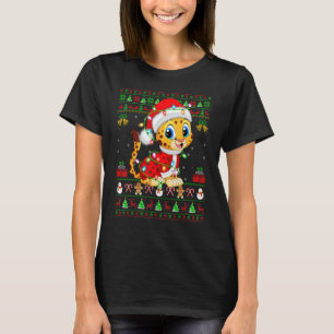 T-shirt Jeu de Noël Lights style sucré moche Père Noël Che