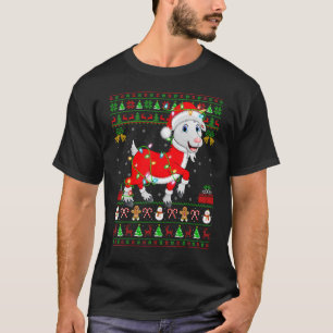 T-shirt Jeu de Noël Lumières Doux moche style Père Noël Ch