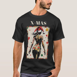 T-shirt Jeu de Noël Pop Art vintage - Vacances Abstraites