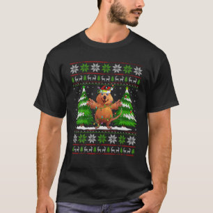 T-shirt Jeu de Noël Quokka Lumières Noël Doux moche Chr