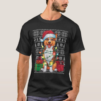 T-shirt Jeu de Noël Style laide Kelpie Chien Chri Australi