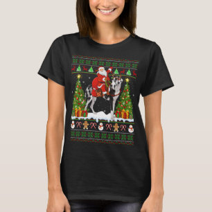 T-shirt Jeu de Noël Sweater Ugly Père Noël Riding Great Da