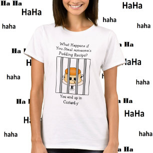 T-shirt Jeu de nourriture amusant Plaisanterie de garde