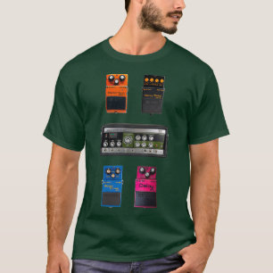 T-shirt Jeu de pédales de guitare vintage Boss 