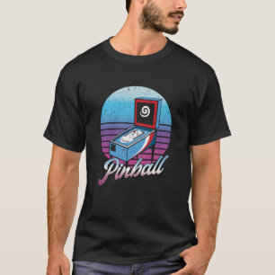 T-shirt Jeu de Pinball vintage Jeu Gamer Pinball Machine