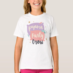 T-shirt Jeu de pyjama Filles Dormir Anniversaire