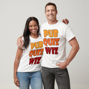 T-shirt Jeu de quiz de pub Wiz Champion de Trivia