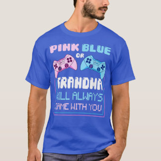 T-shirt Jeu De Révélation De Sexe Rose Ou Bleu Grand-Mère 
