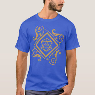 T-shirt Jeu de rôles vintage Polyédrique D20 Dice Set et L