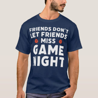 T-shirt Jeu de société amusant Jeu Nuit Citation