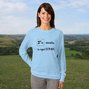 T-shirt Jeu de sport élément de fer féminin