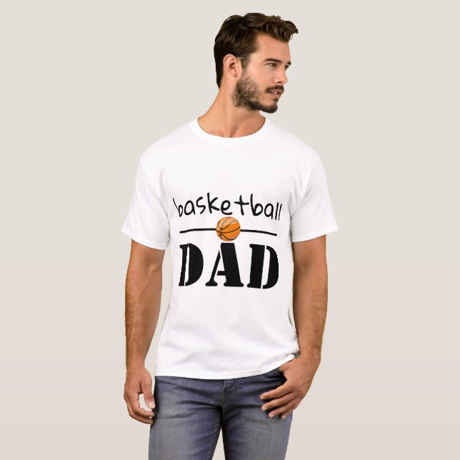 T-shirt Jeu de typographie de basket-ball masculin (Devant entier)