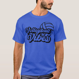 T-shirt Jeu De Volleyball Jour Vibes Volleyball Saison Pou