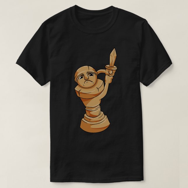T-shirt Jeu d'échecs avec épée (Design devant)