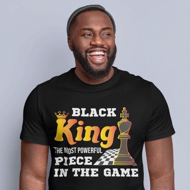 T-shirt Jeu d'échecs Black King le plus puissant Africain  (Créateur téléchargé)