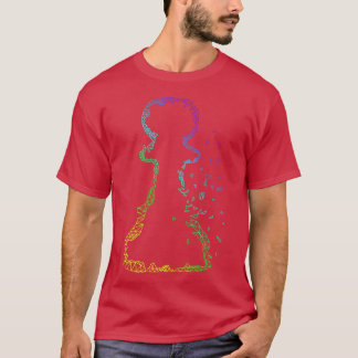 T-shirt Jeu d'échecs coloré