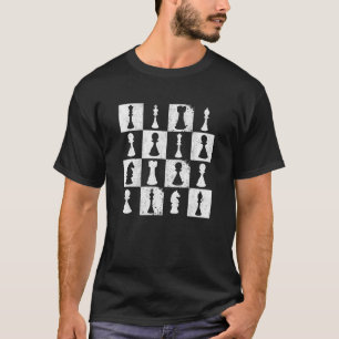 T-shirt Jeu d'échecs Joueur d'échecs Thème Mineur Sport Dr