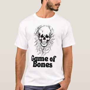 T-shirt Jeu des os Trones du crâne Parodique drôle