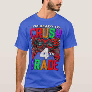 T-shirt Jeu déverrouillé de 4e année en 4e année Retour à