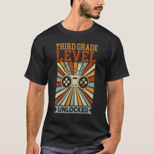 T-shirt Jeu Déverrouillé De Troisième Niveau 3E Jour De L'