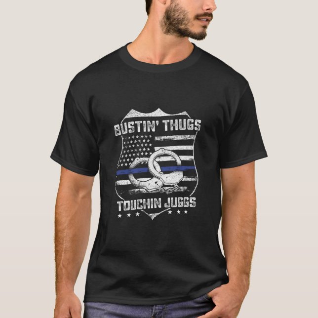 T-shirt Jeu d'Humour de la police de Juggs (Devant)