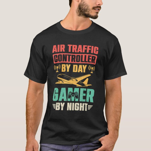 T-shirt Jeu du contrôleur de la circulation aérienne Jeu d (Devant)