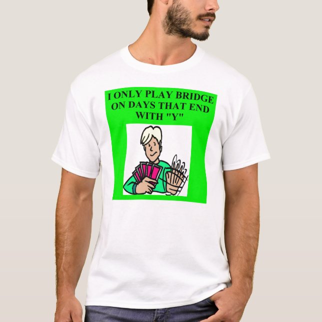 T-shirt jeu en double de joueur de pont (Devant)