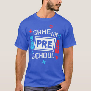 T-shirt Jeu Enfants Sur L'École Préscolaire Drôle Retour À