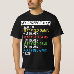 T-shirt Jeu Et Ramen Lover Jeux Vidéo Drôle Mon Perfec