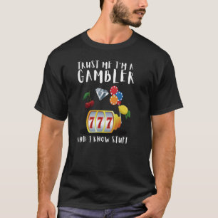 T-shirt Jeu Et Roulette Joueur