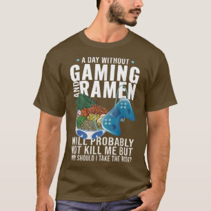 T-shirt Jeu Gamer Anime Japonais Noodle Ramen