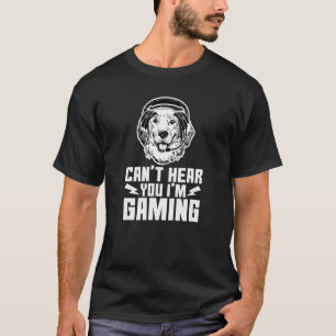 T-shirt Jeu Golden Retriever Cool vidéo gamer