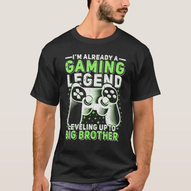 T-shirt Jeu Légende nivellement Jusqu'À Big Brother Gamers (Devant)