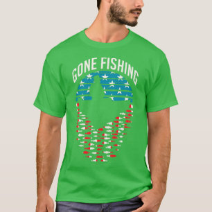 T-shirt Jeu Pêche Retro Sunset Funny Pêcheur Papa USA