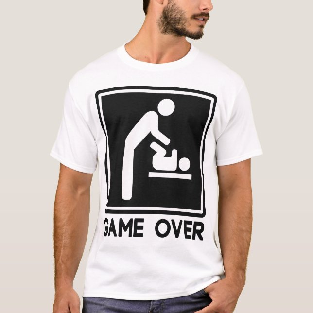 T-shirt Jeu pour nouveau bébé pour père parent (Devant)