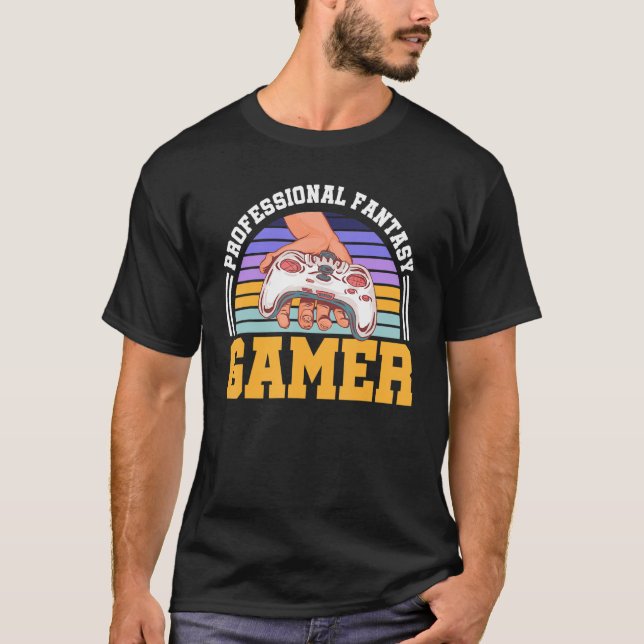 T-shirt Jeu professionnel Imaginaire Humour Retro Jeu Con (Devant)