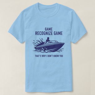 T-shirt Jeu Reconnaître Jeu Graphisme Bateau Pêche