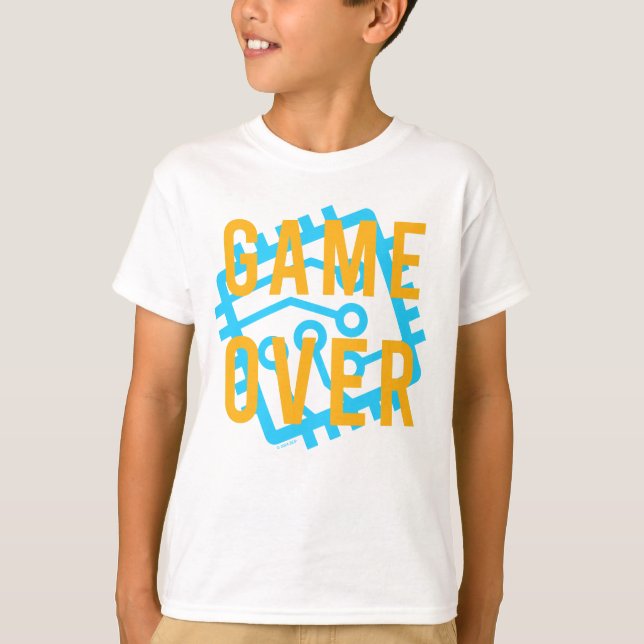 T-shirt Jeu sur circuit numérique (Devant)
