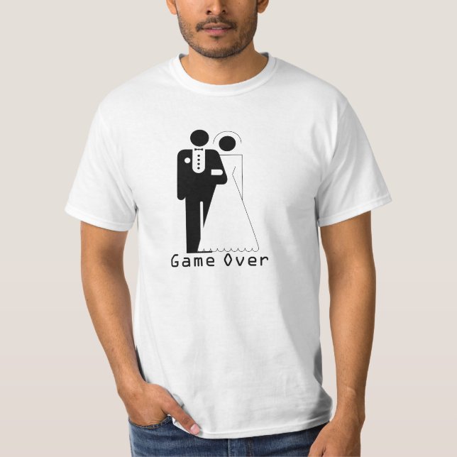 T-shirt Jeu sur la chemise Mariage (Devant)